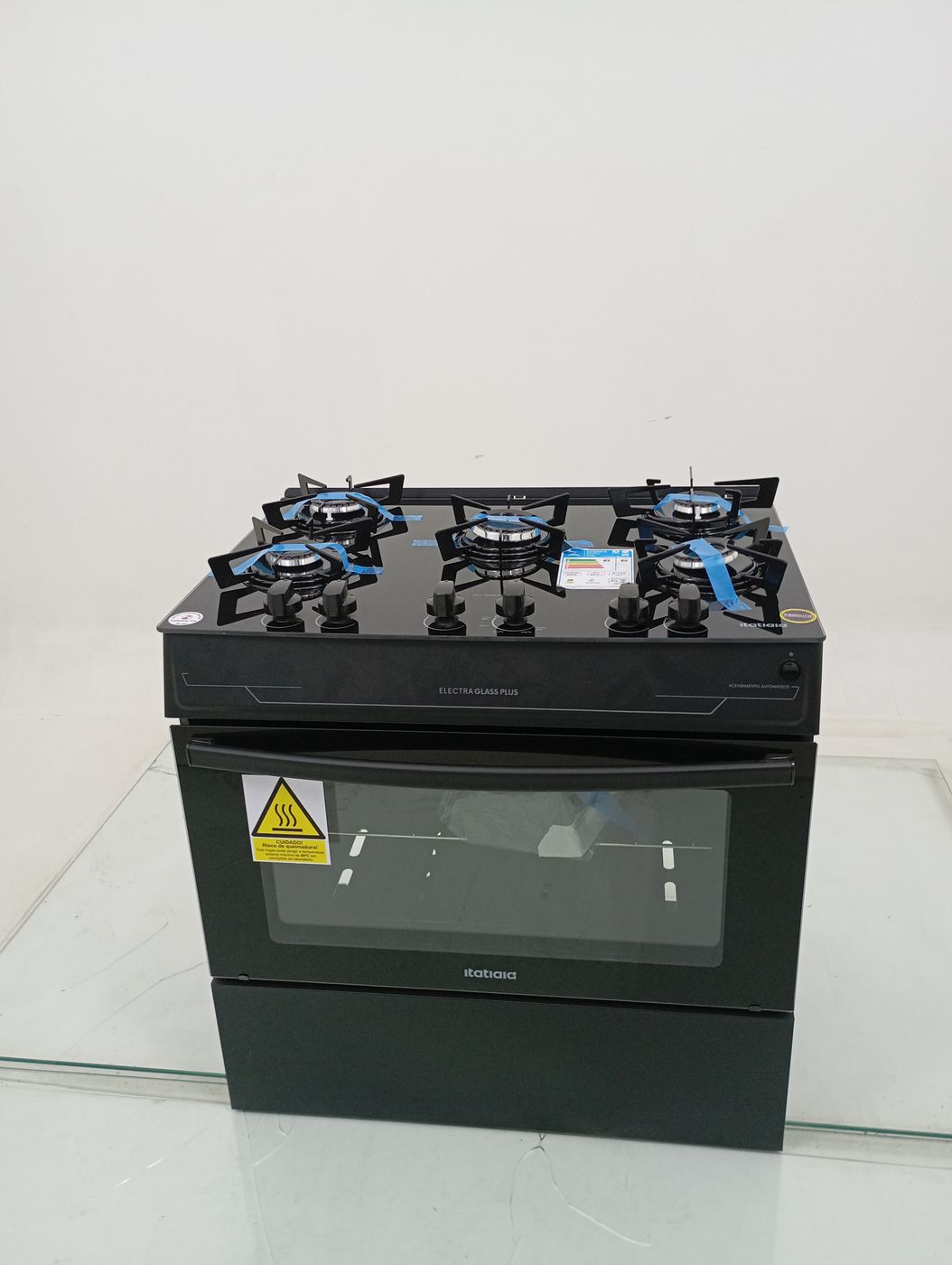 FOGAO ITATIAIA 5 BOCAS ELECTRA GLASS PLUS - P