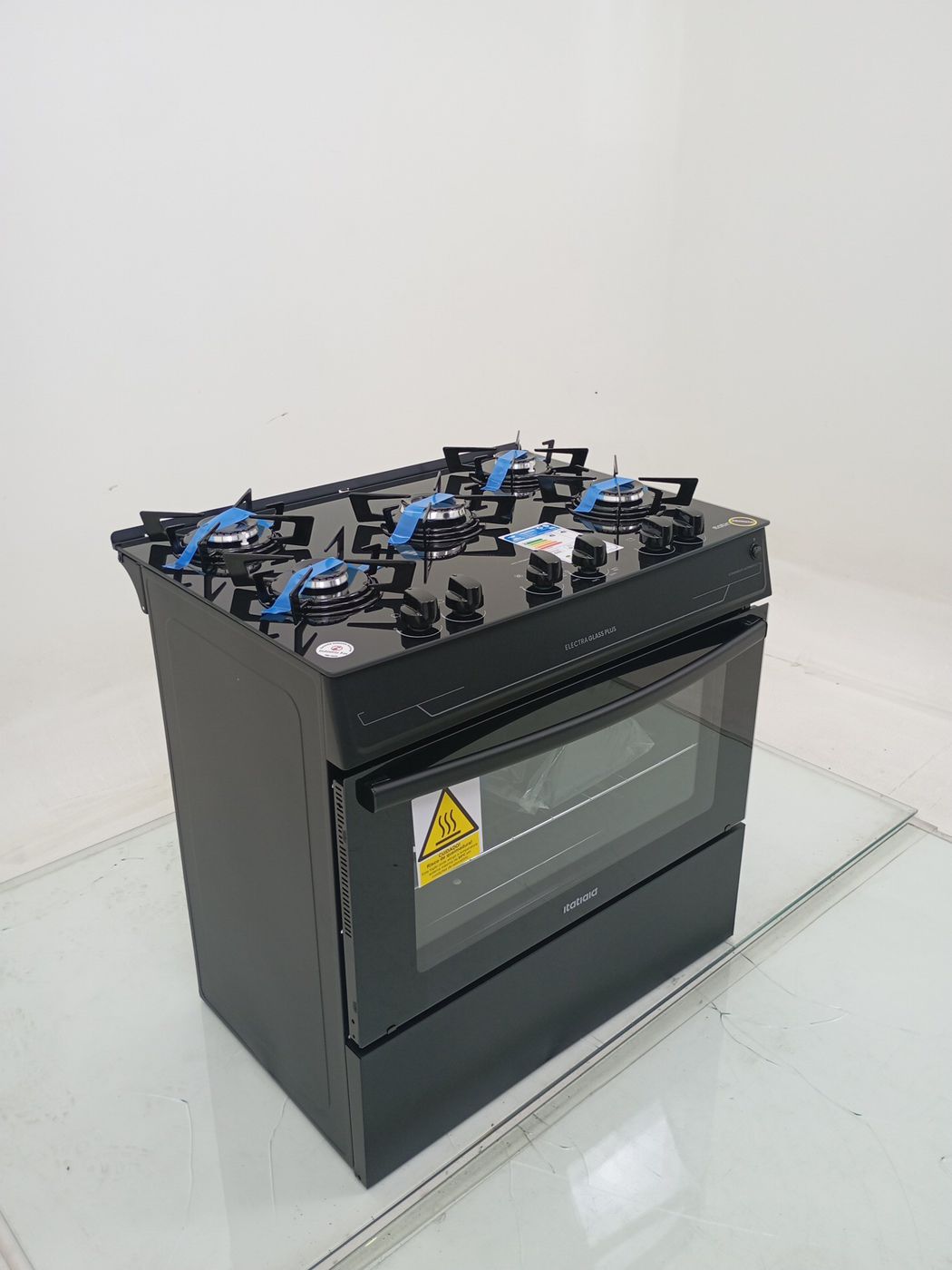 FOGAO ITATIAIA 5 BOCAS ELECTRA GLASS PLUS - P