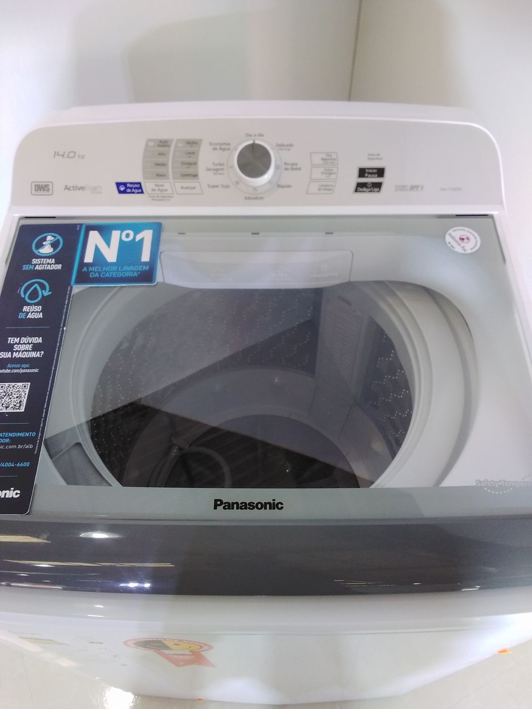 LAVADORA PANASONIC ACTIVE FOAM SISTEM 14 KG