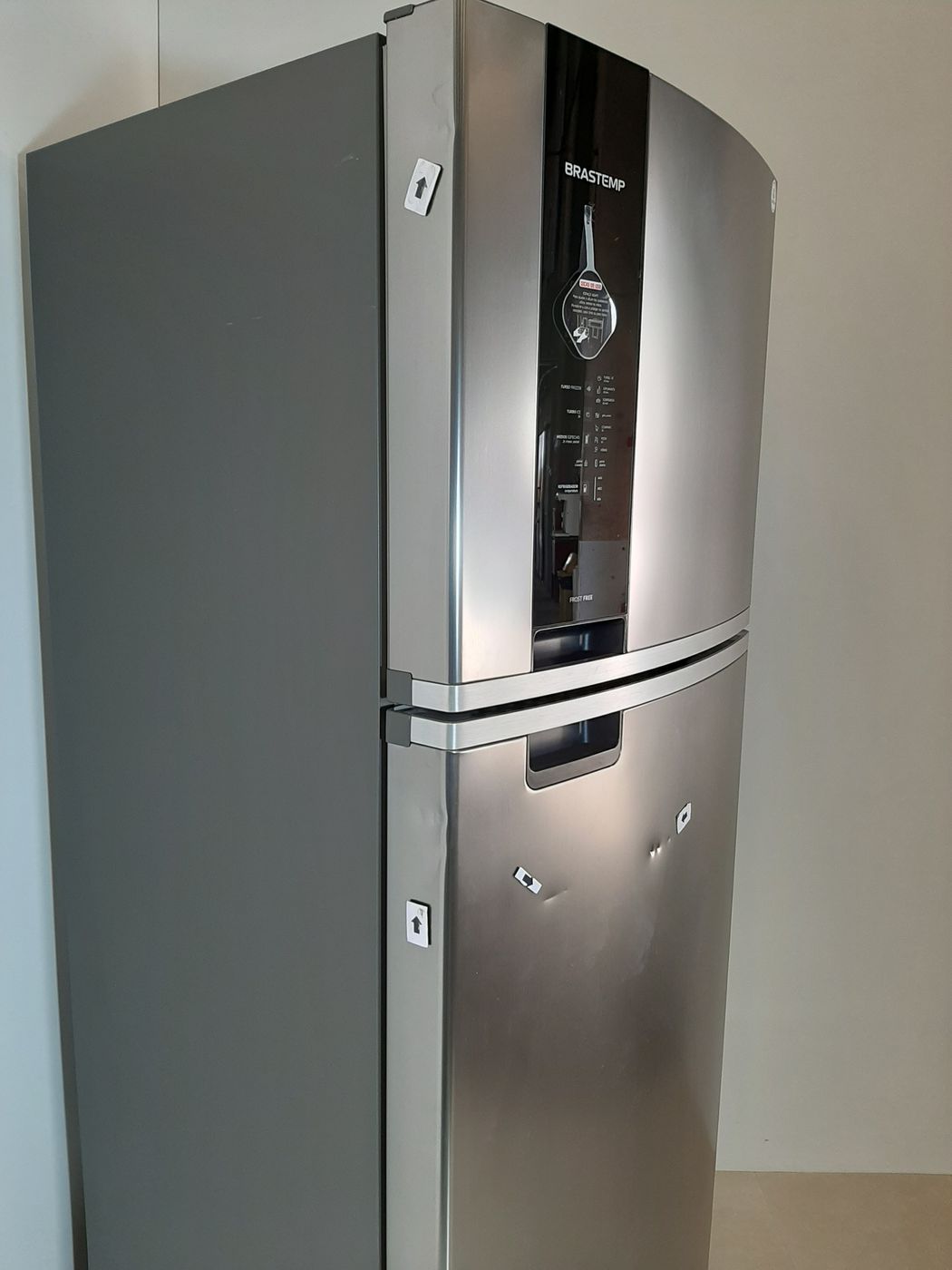 REFRIGERADOR BRASTEMP 2 PORTAS 462L PL - INOX