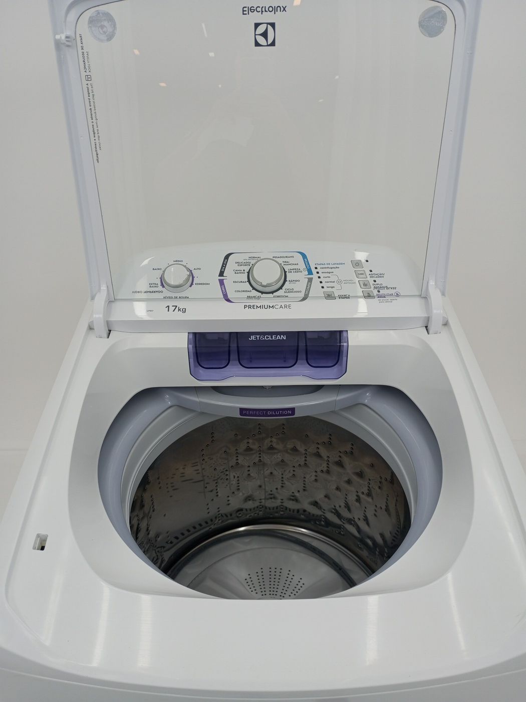LAVADORA ELECTROLUX TOP LOAD 17KG LPR17 BRANC