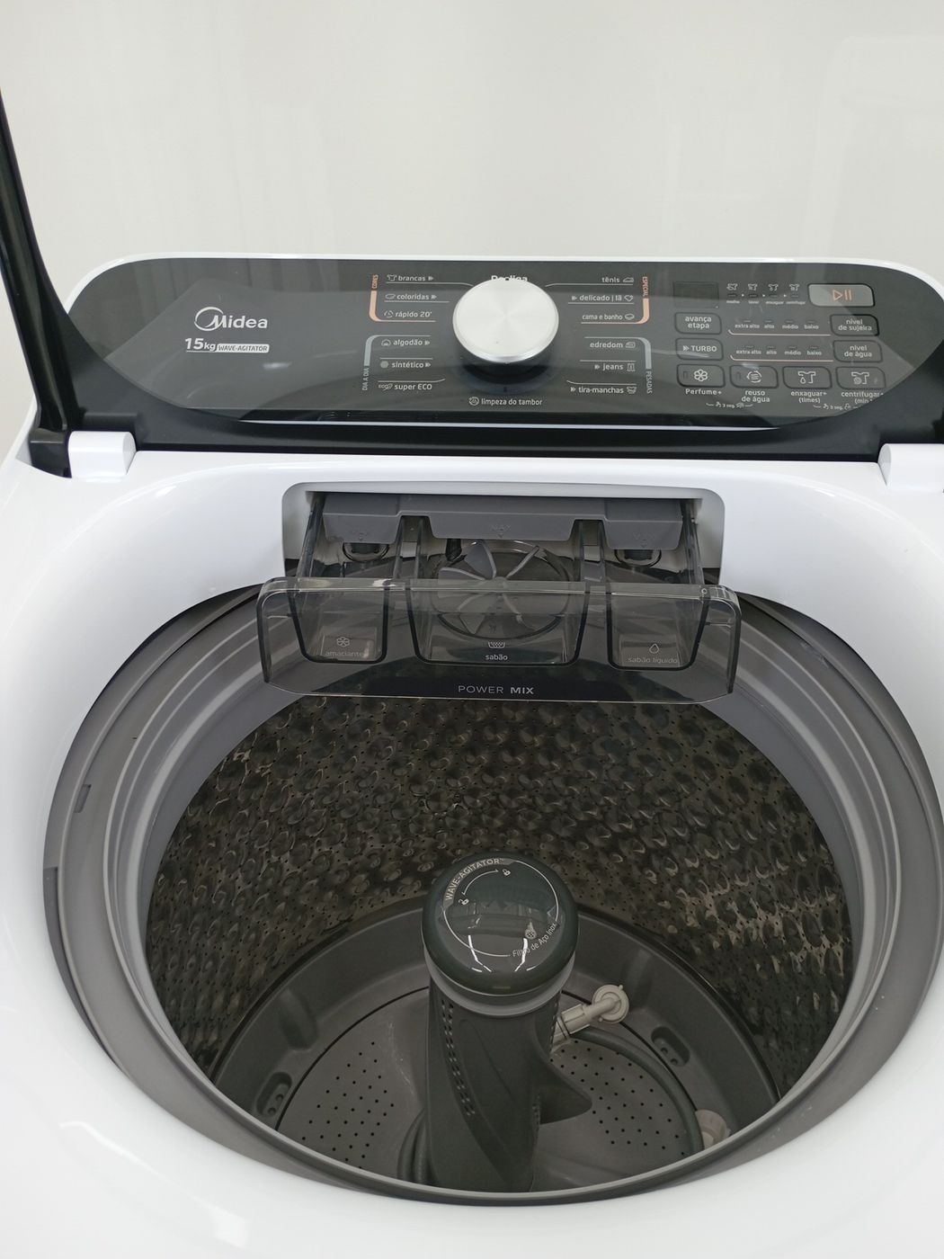 LAVADORA MIDEA LAVADORA TOP LOAD 15KG - BRANC