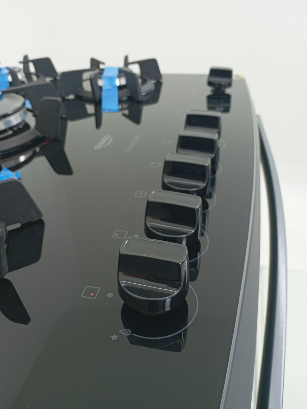 FOGAO ATLAS 5 BOCAS MESA DE VIDRO COM PAINEL 