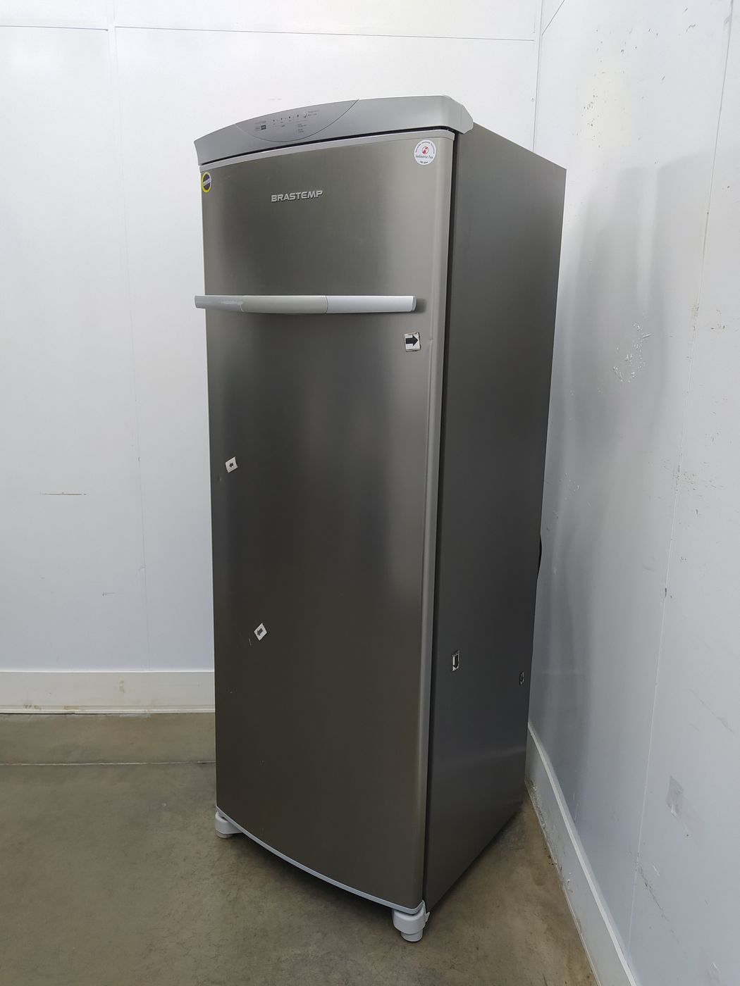 Freezer Brastemp 228l Vertical Flex Frost Free 1 Porta Inox TudoBônus