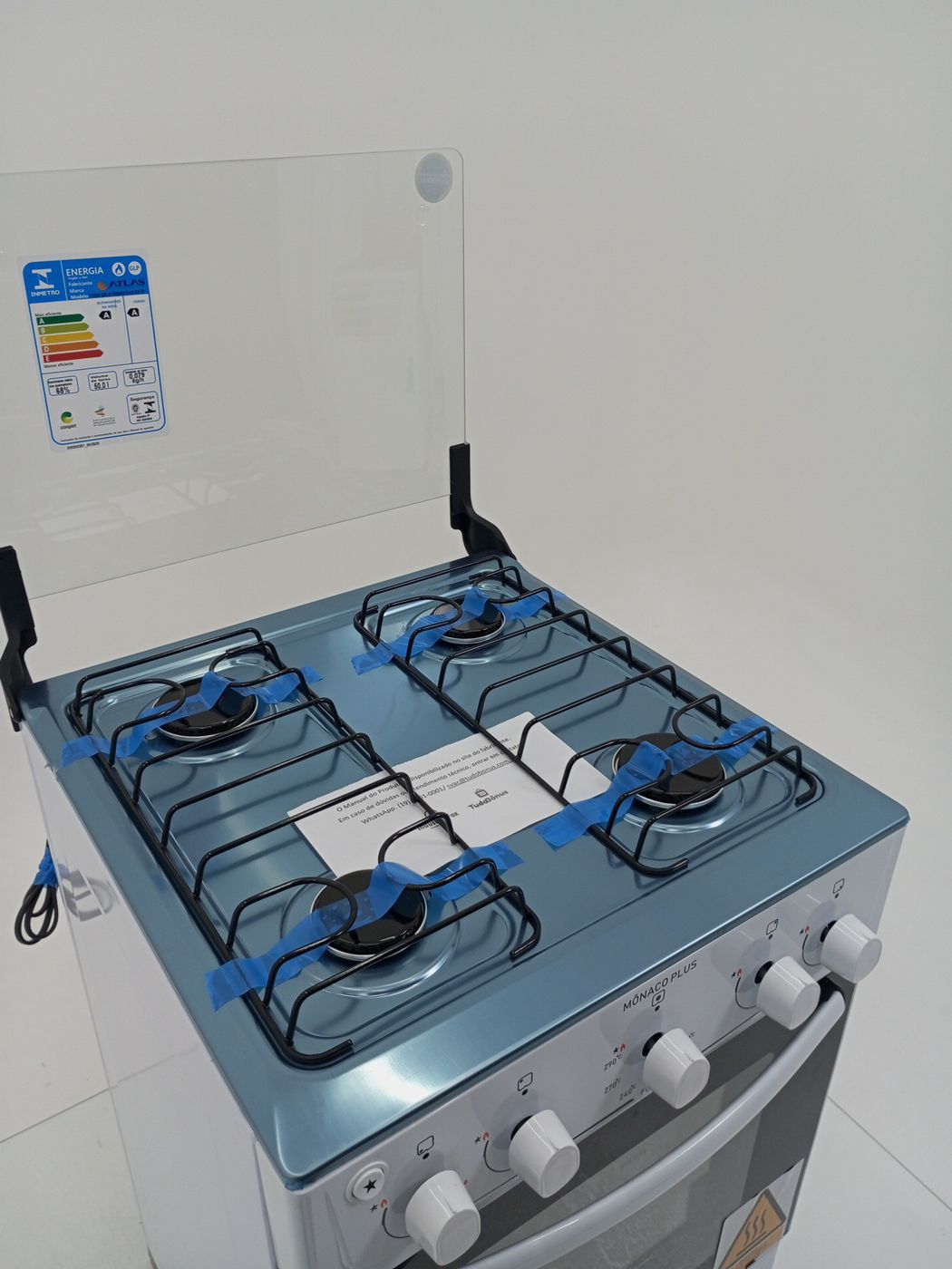 FOGAO ATLAS 4 BOCAS COM ACENDIMENTO AUTOMATIC