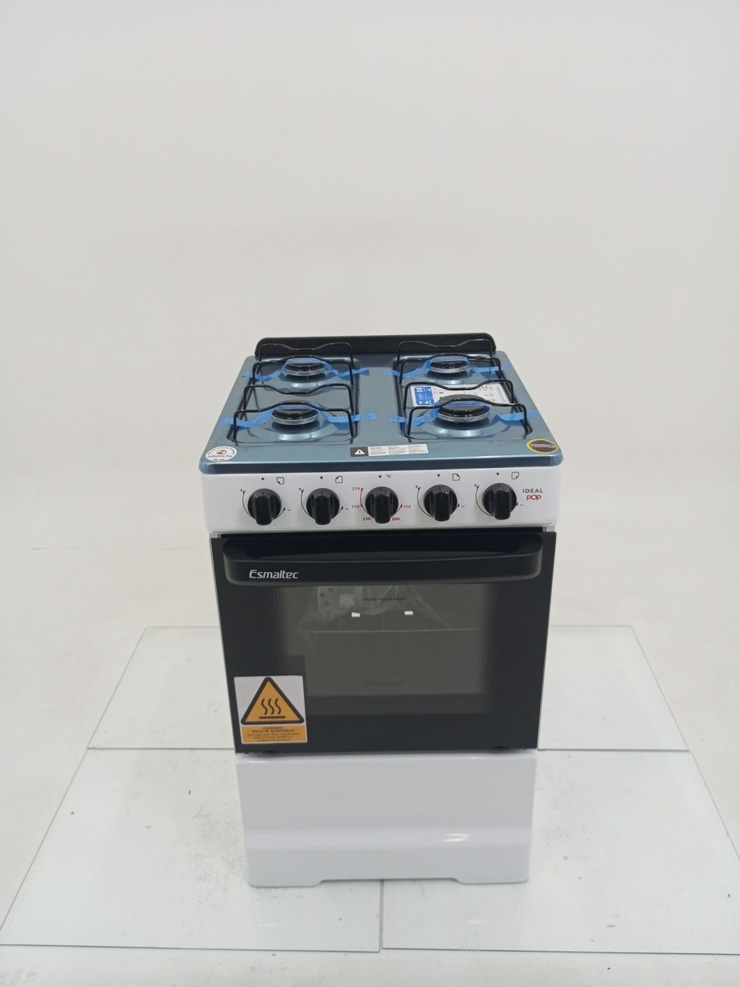 FOGAO ESMALTEC 4120 4 BOCAS IDEAL POP ACENDIM
