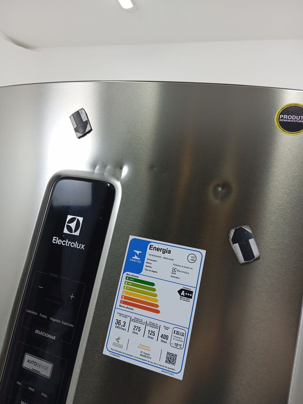 REFRIGERADOR ELECTROLUX IB45S 2 PORTAS INVERS