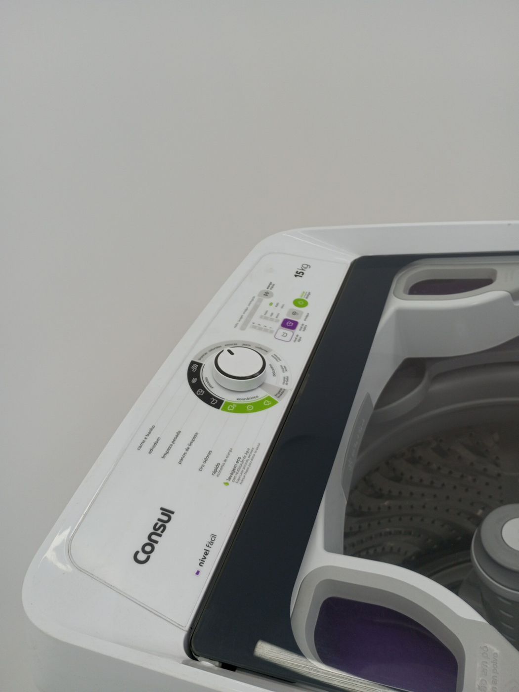 LAVADORA CONSUL 15KG COM LAVAGEM ECONOMICA E 