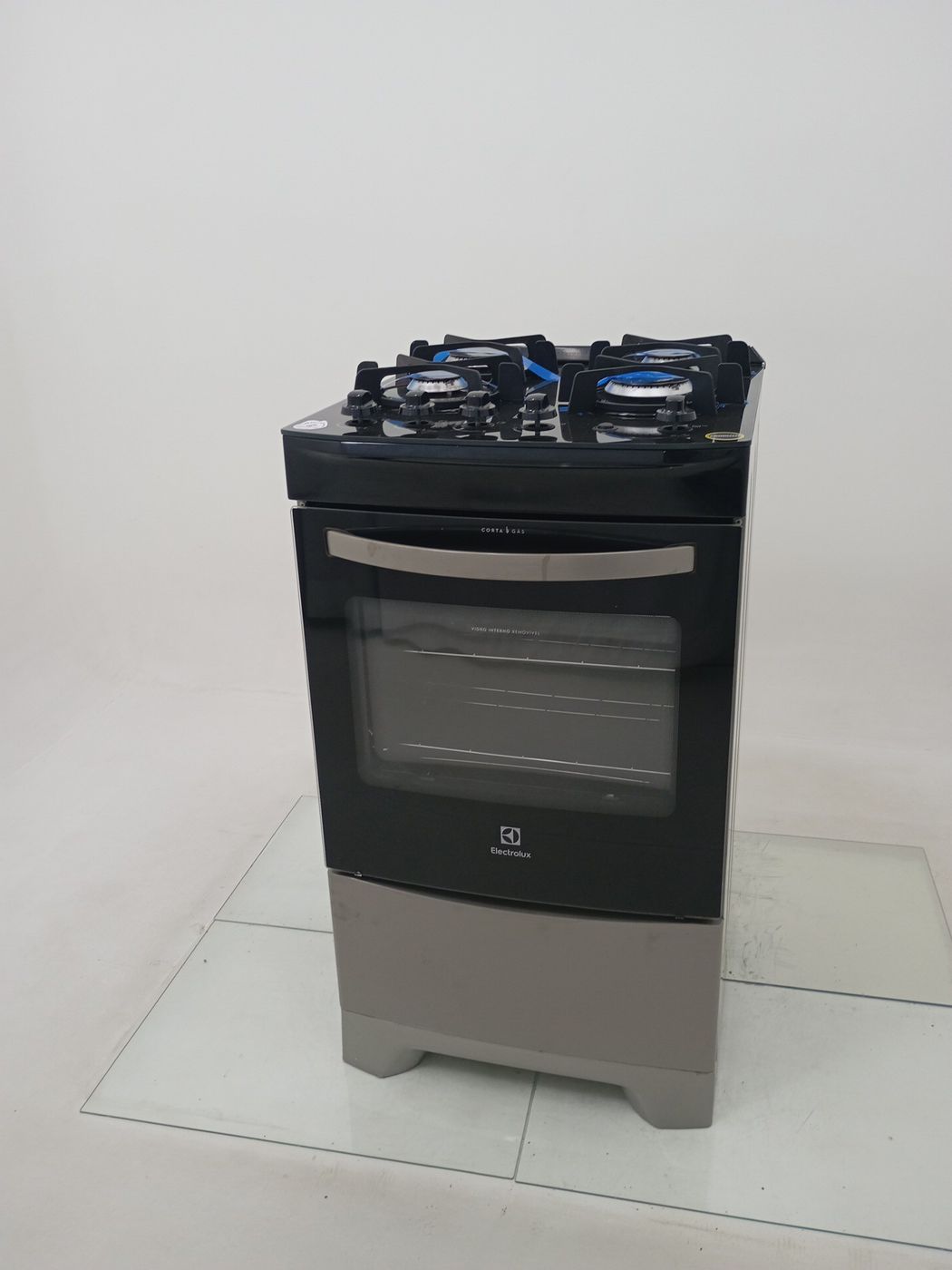 FOGAO ELECTROLUX 52LSV 4 BOCAS MESA DE VIDRO 