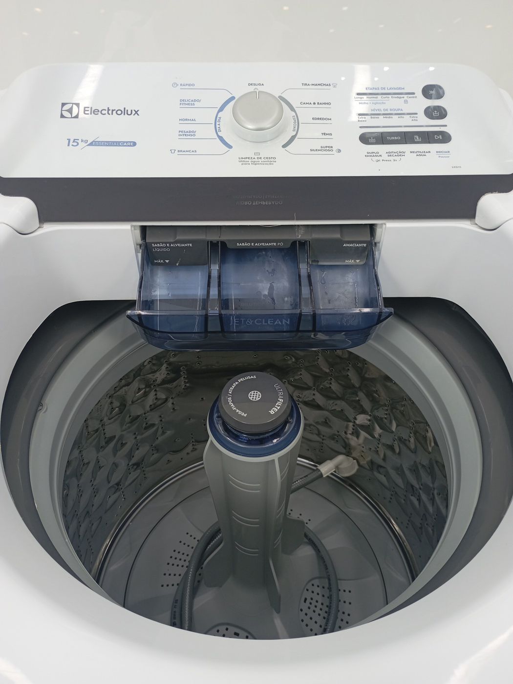 LAVADORA ELECTROLUX TOP LOAD LED15 ESSENTIAL 