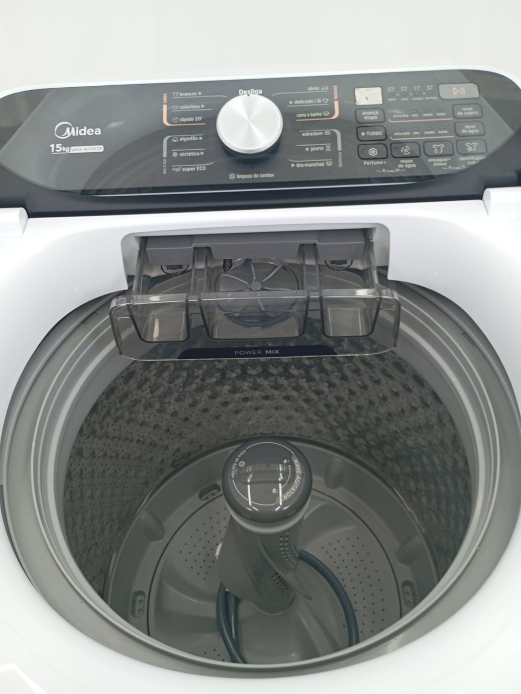 LAVADORA MIDEA LAVADORA TOP LOAD 15KG - BRANC