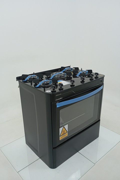 FOGAO ESMALTEC PEROLA GLASS 5 BOCAS MESA DE V