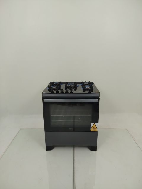 FOGAO ATLAS 5 BOCAS MESA DE VIDRO COM PAINEL 