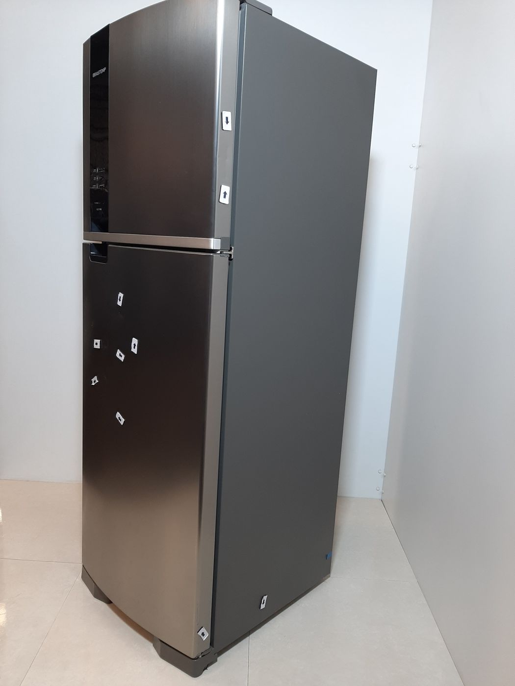 REFRIGERADOR BRASTEMP 2 PORTAS 375L PL - INOX