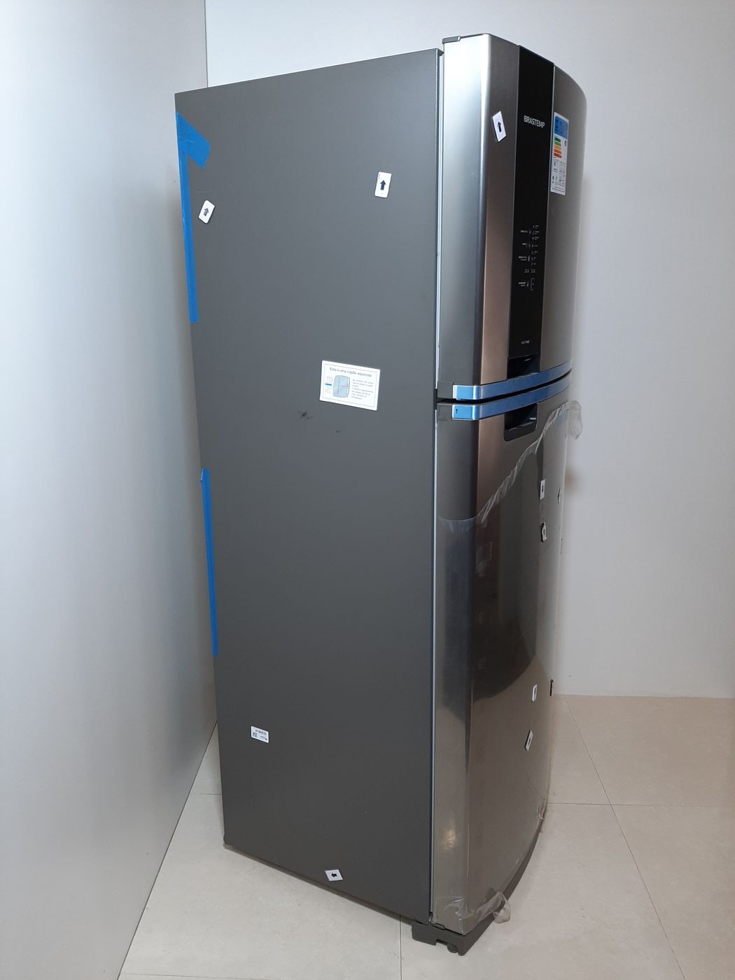 REFRIGERADOR BRASTEMP 2 PORTAS 462L PL - INOX