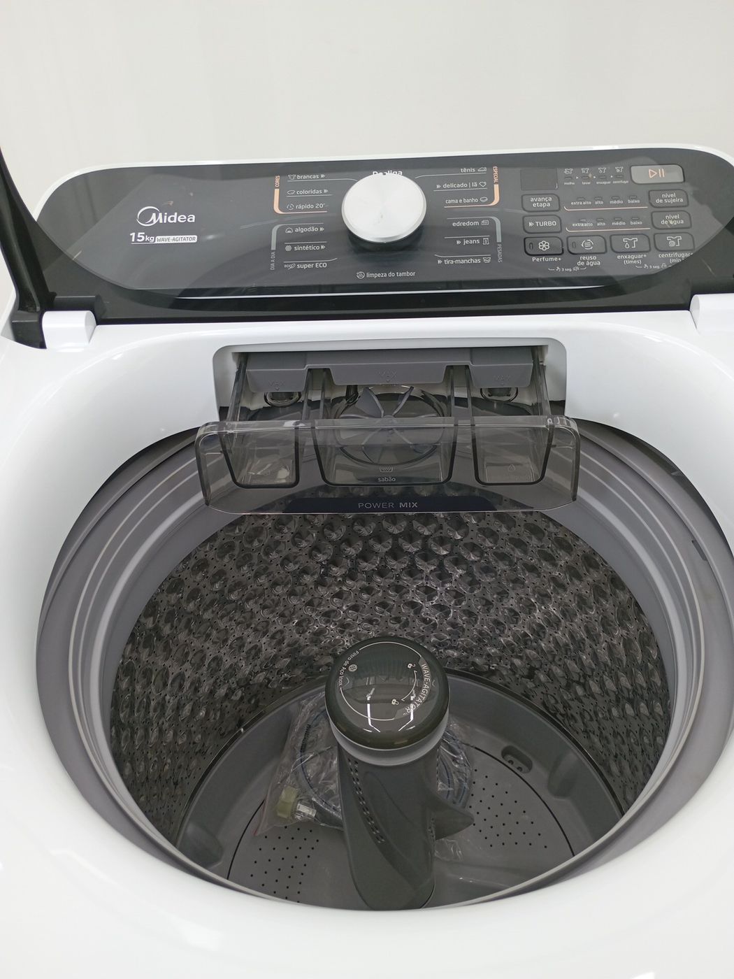 LAVADORA MIDEA LAVADORA TOP LOAD 15KG - BRANC