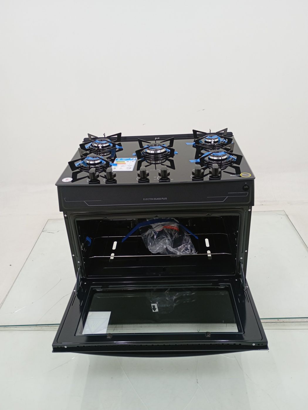 FOGAO ITATIAIA 5 BOCAS ELECTRA GLASS PLUS - P