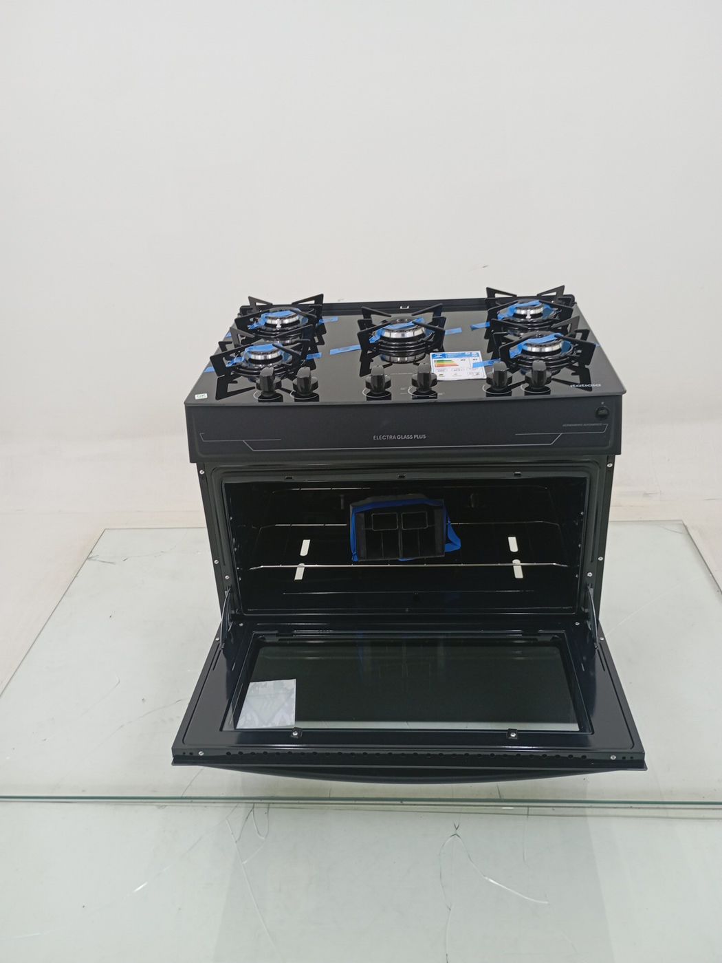FOGAO ITATIAIA 5 BOCAS ELECTRA GLASS PLUS - P