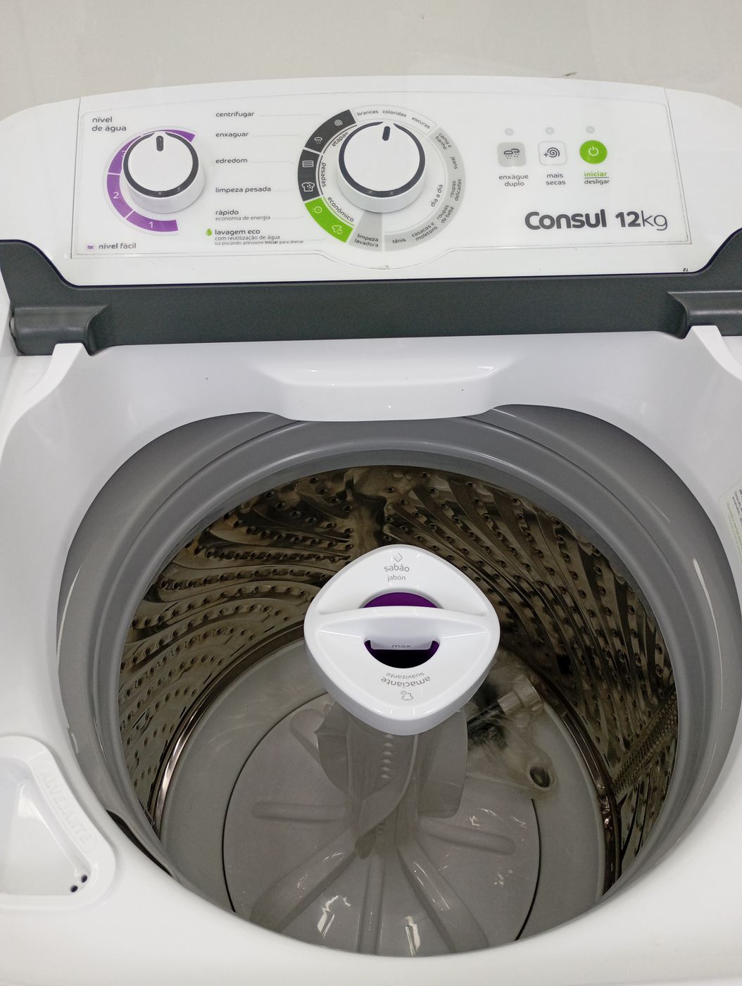 LAVADORA CONSUL  CWH12BB 12 KG AUTOMATICA CON