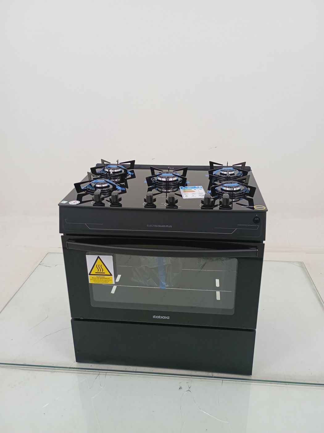 FOGAO ITATIAIA 5 BOCAS ELECTRA GLASS PLUS - P