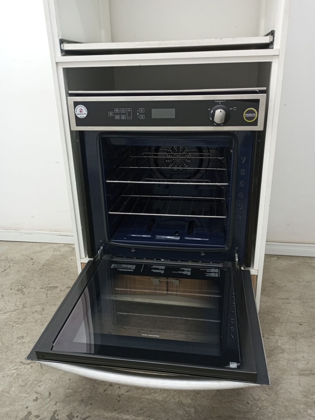 FORNO BRASTEMP DE EMBUTIR 78L A GAS C/ CONVEC