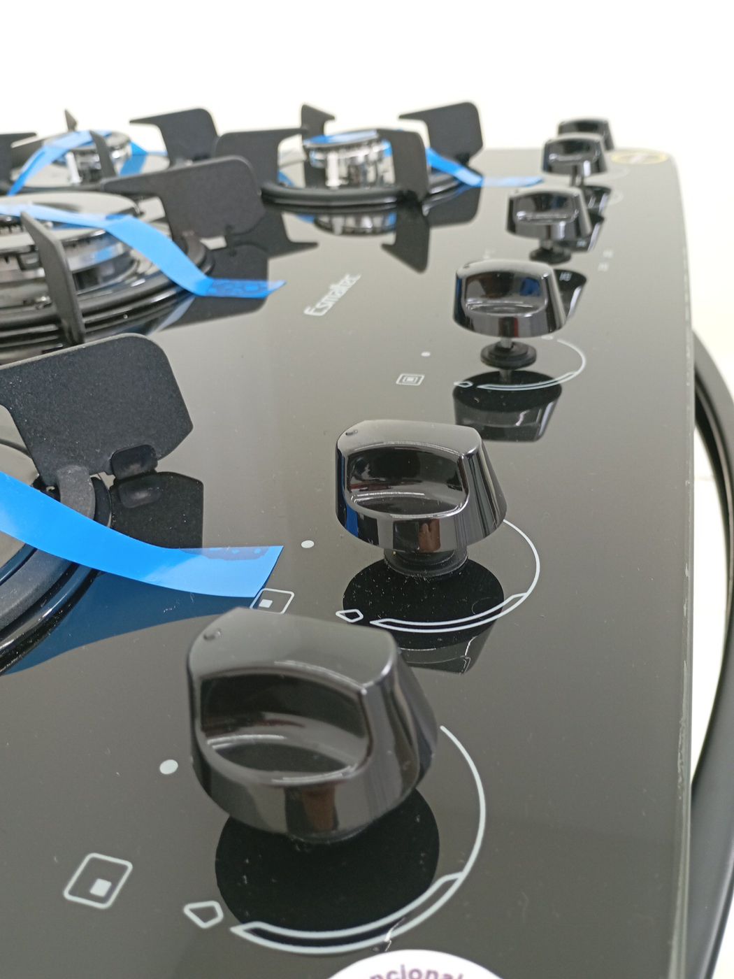 FOGAO ESMALTEC PEROLA GLASS 5 BOCAS MESA DE V