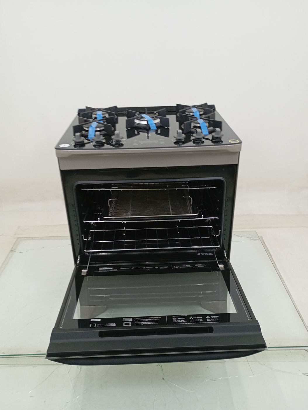 FOGAO ELECTROLUX FE5AP 5 BOCAS MESA DE VIDRO 