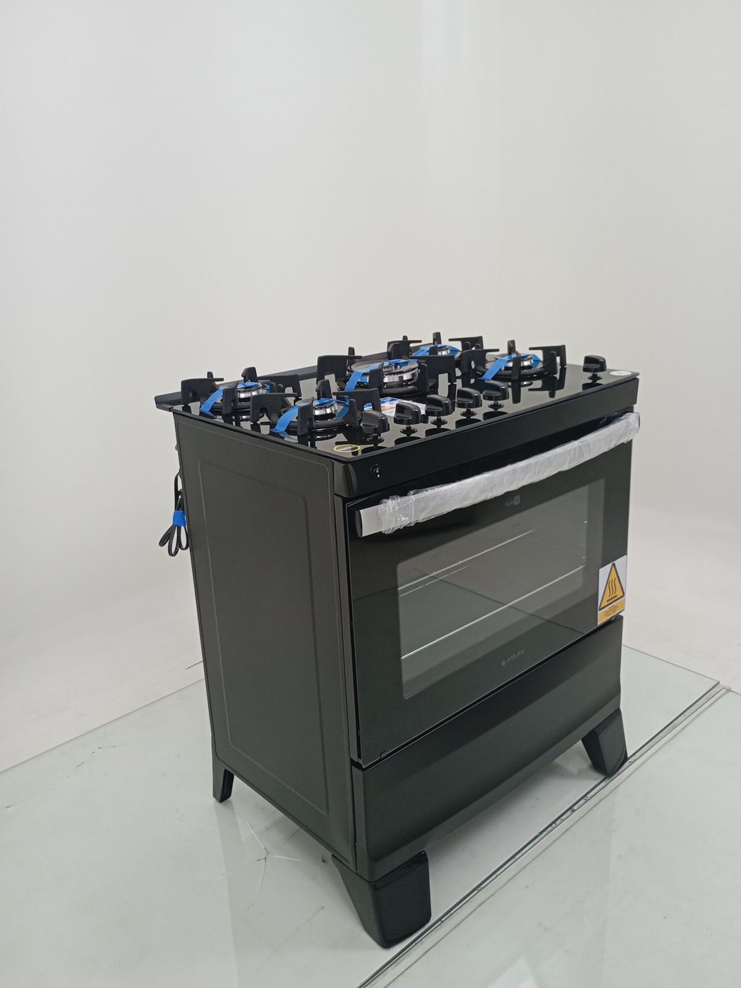 FOGAO ATLAS 5 BOCAS COM MESA DE VIDRO AGILE U