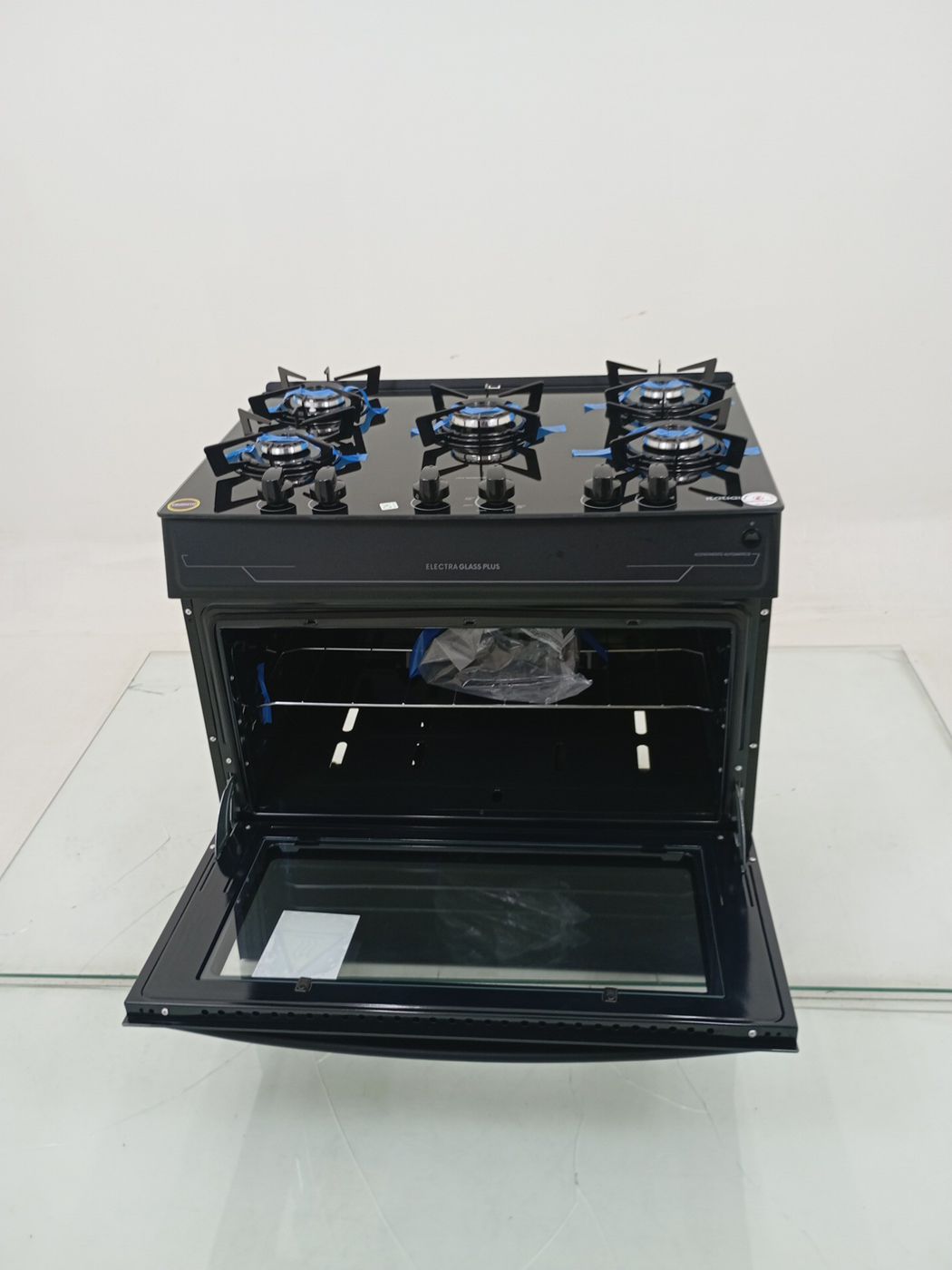 FOGAO ITATIAIA 5 BOCAS ELECTRA GLASS PLUS - P