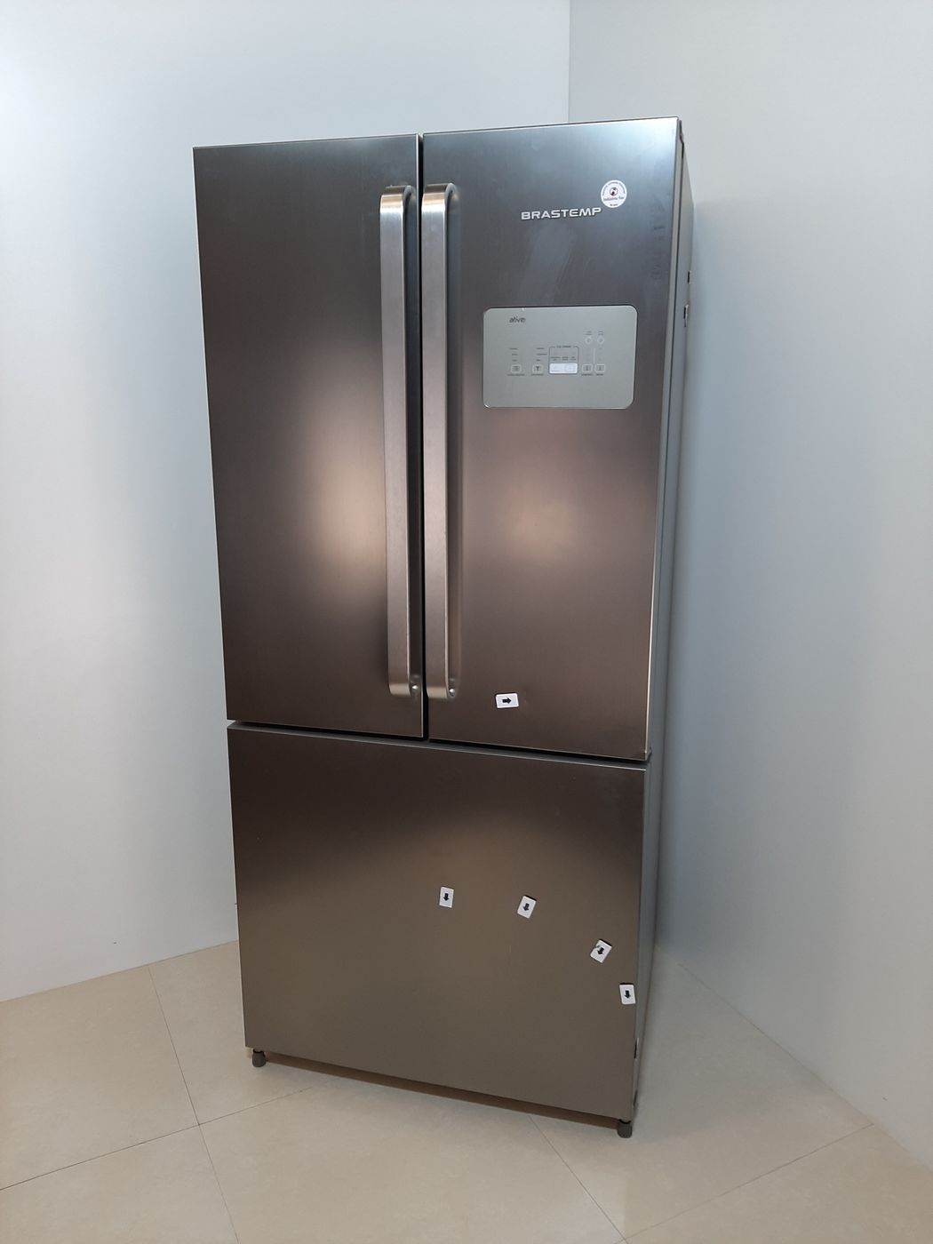 REFRIGERADOR BRASTEMP 3PORTAS 540L PL - INOX