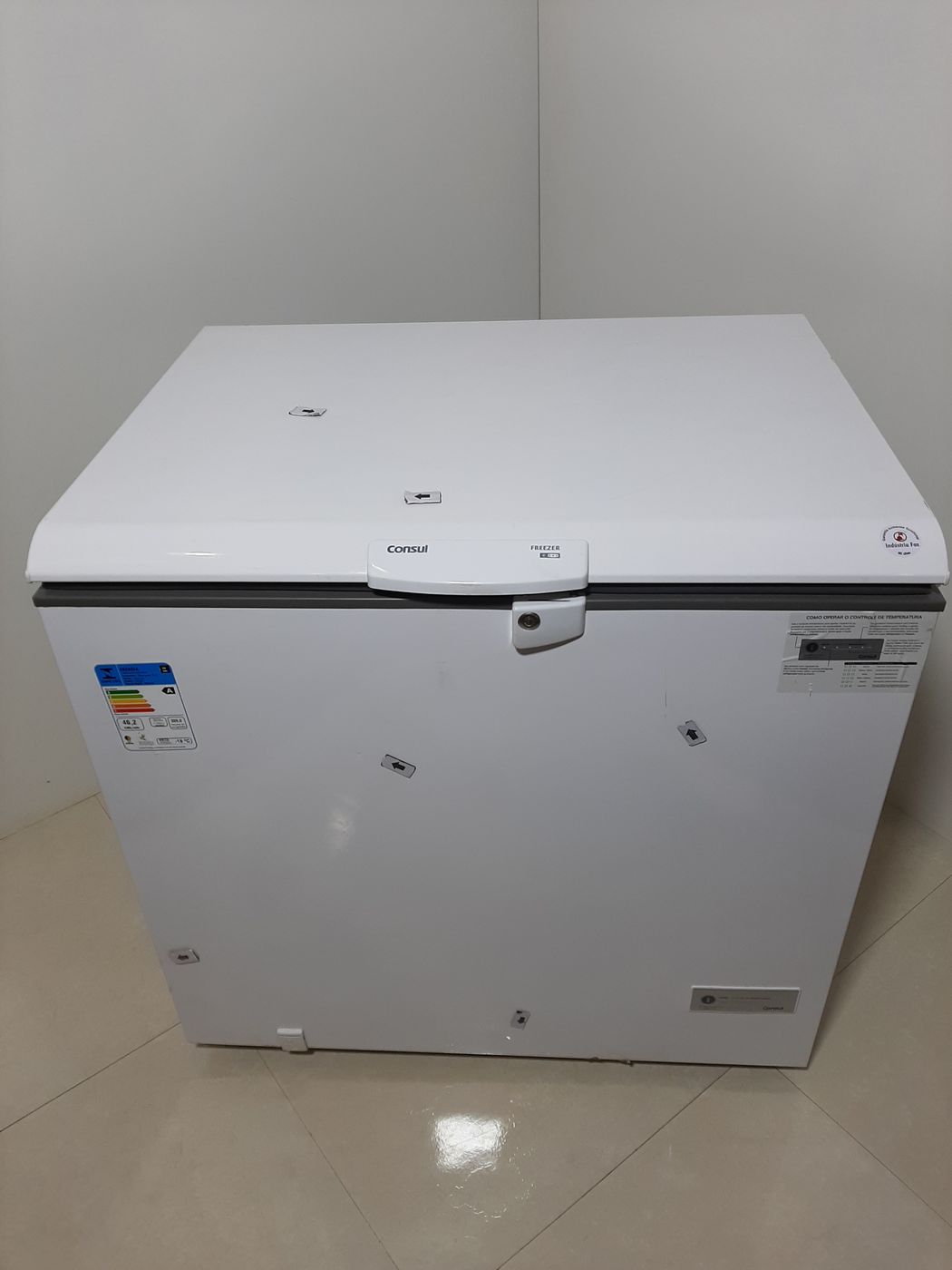 FREEZER CONSUL HORIZ 1 DOOR 309L BR - BRANCO