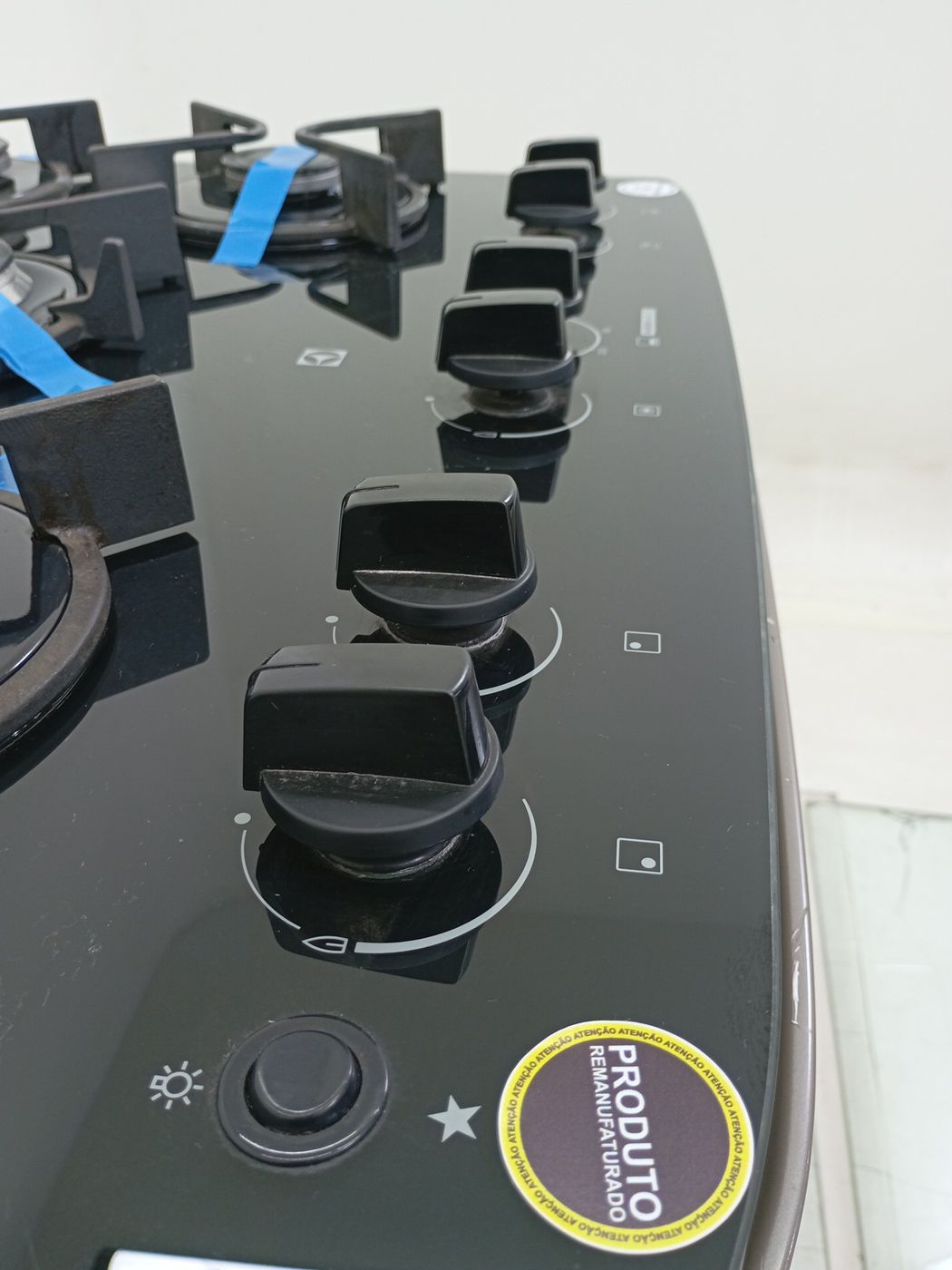 FOGAO ELECTROLUX FE5GB 5 BOCAS MESA DE VIDRO 