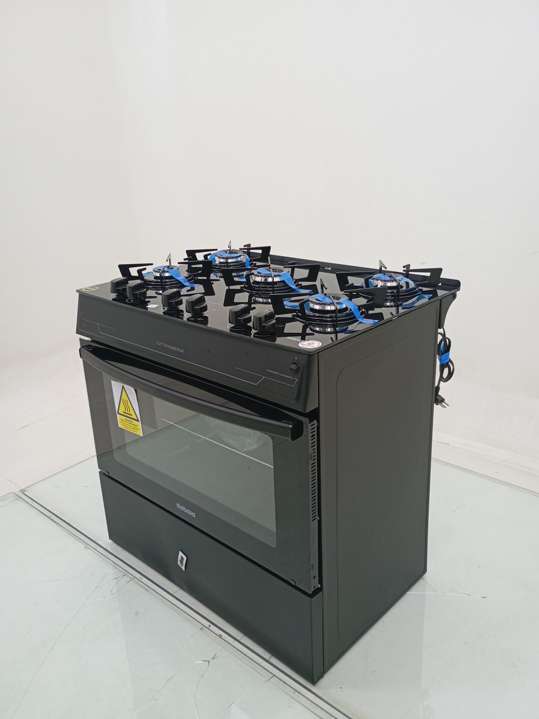 FOGAO ITATIAIA 5 BOCAS ELECTRA GLASS PLUS - P