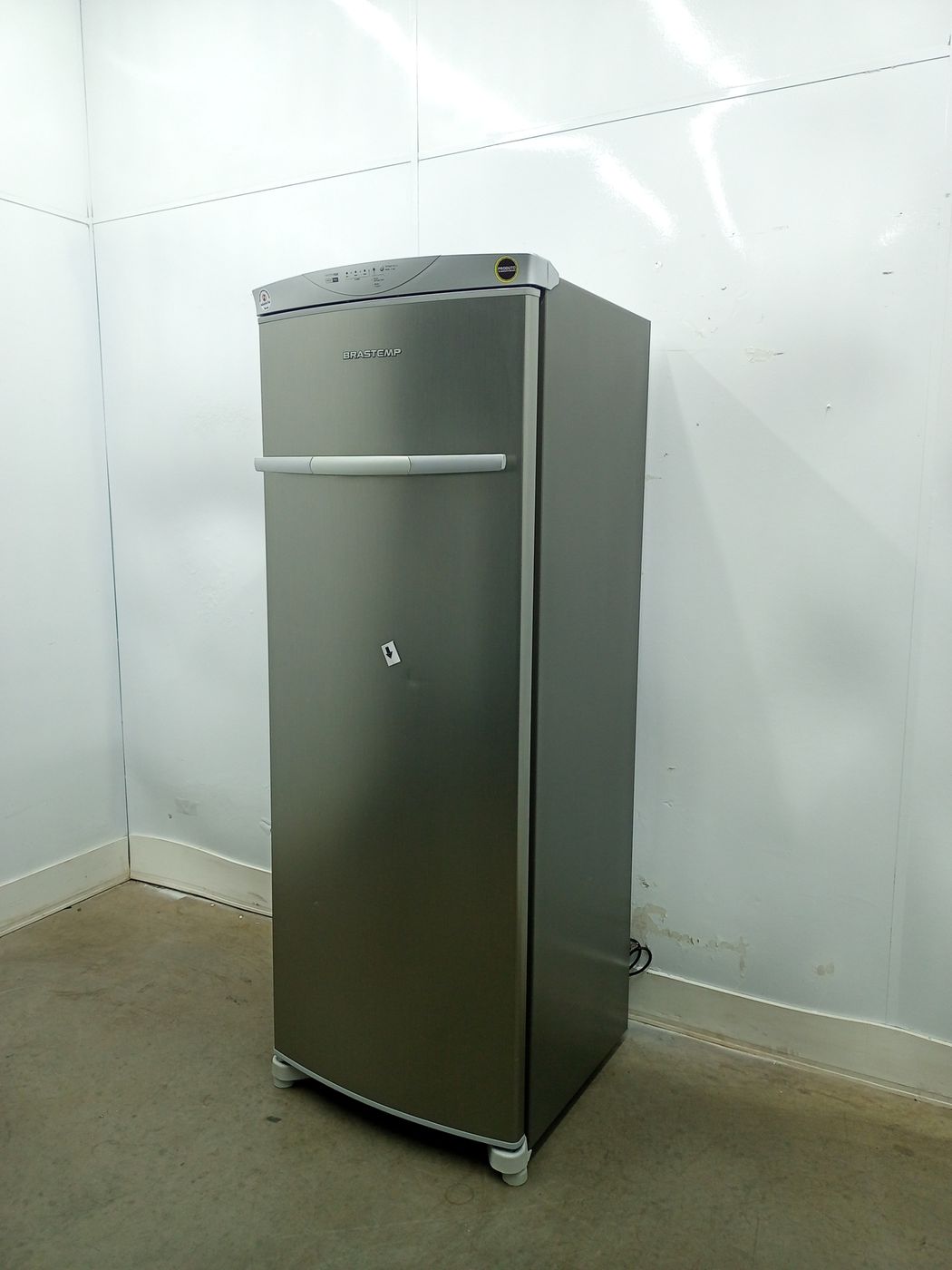 Freezer Brastemp 228l Vertical Flex Frost Free 1 Porta Inox TudoBônus