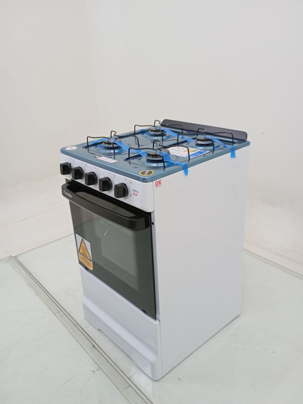 FOGAO ESMALTEC 4120 4 BOCAS IDEAL POP ACENDIM