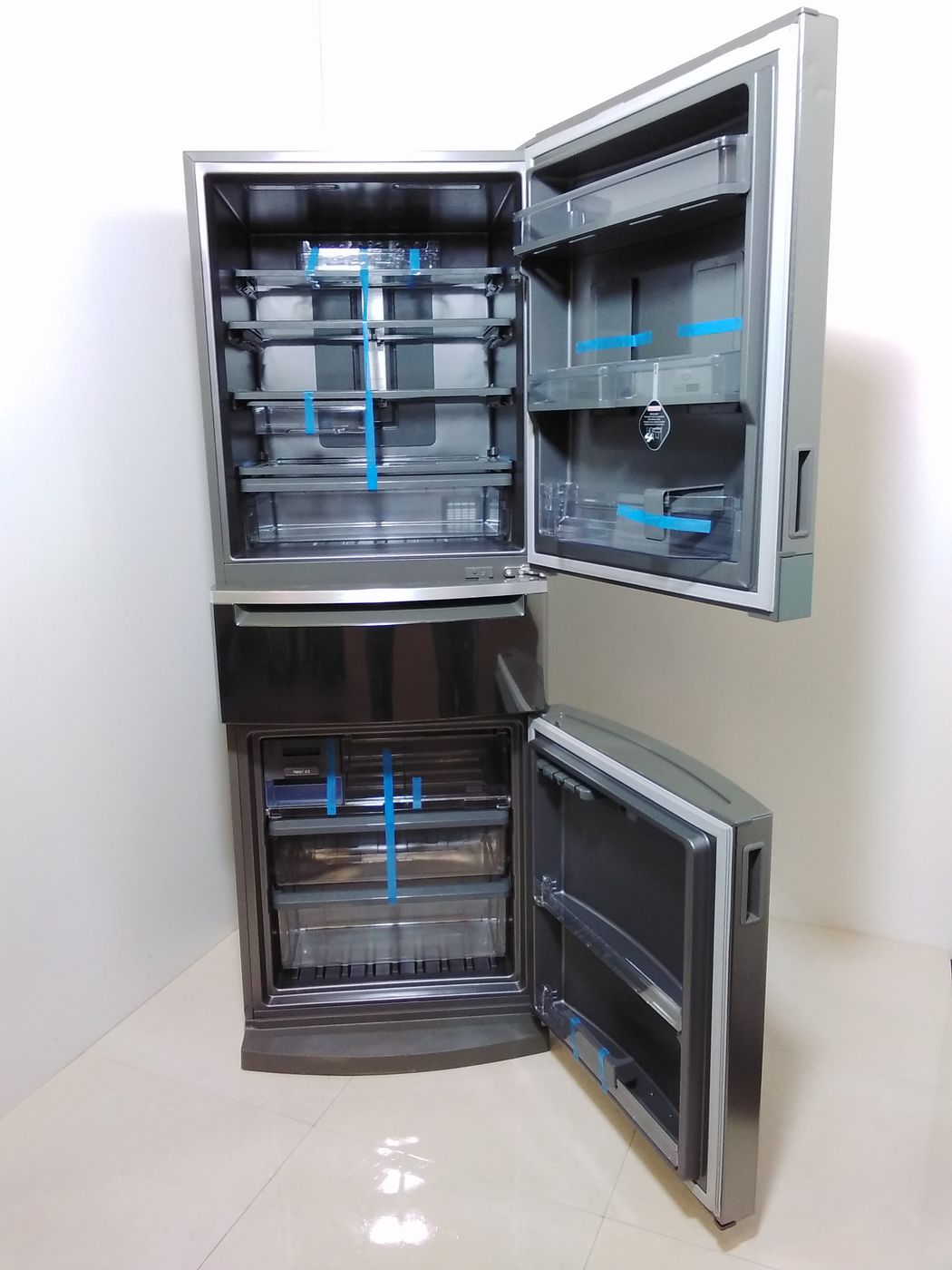 REFRIGERADOR BRASTEMP 3 PORTAS 419L  PL - INO