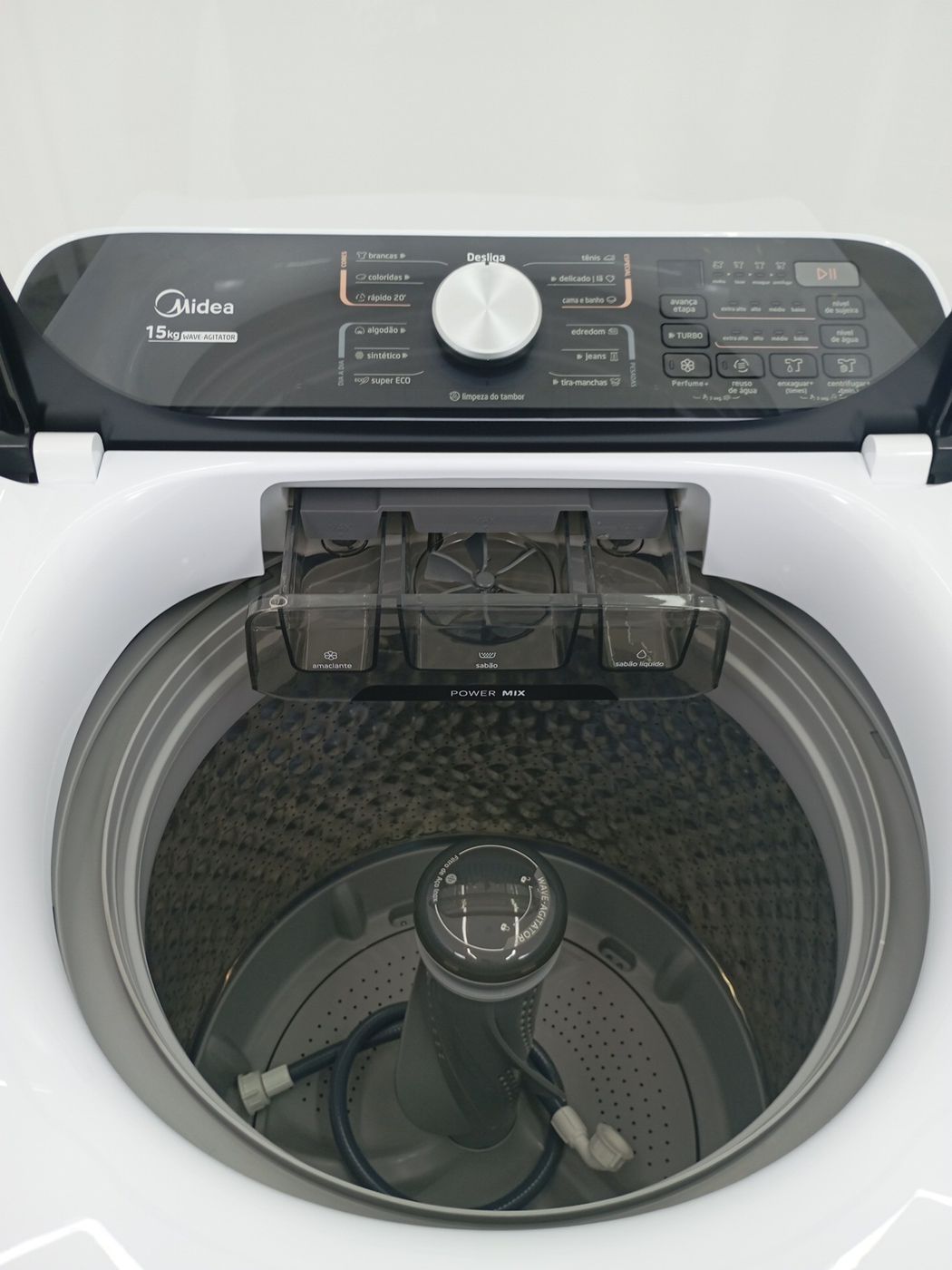 LAVADORA MIDEA LAVADORA TOP LOAD 15KG - BRANC