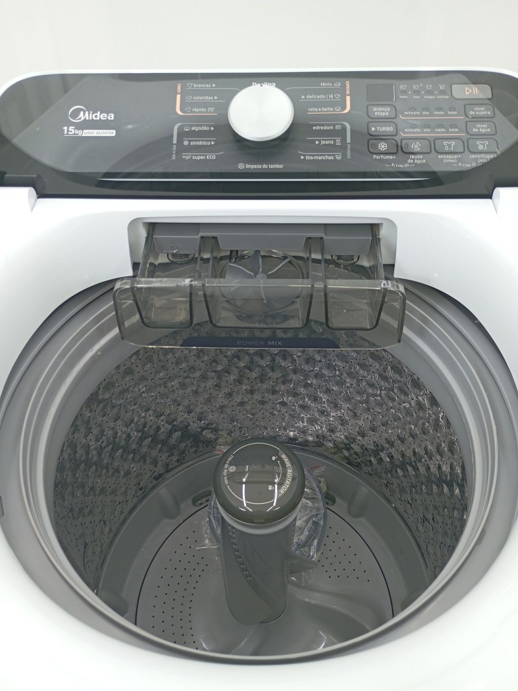 LAVADORA MIDEA LAVADORA TOP LOAD 15KG - BRANC