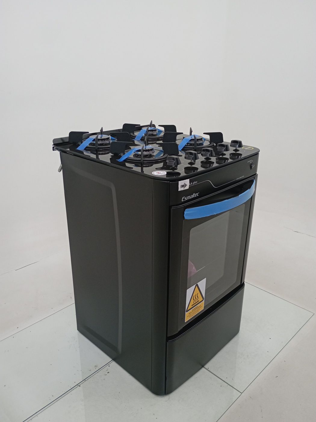 FOGAO ESMALTEC 4115 4 BOCAS PÉROLA GLASS - PR