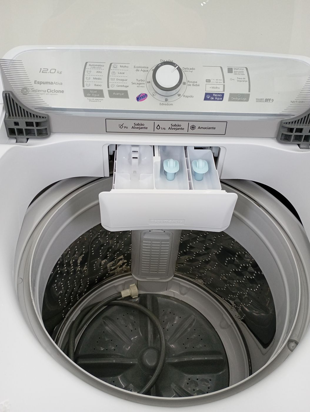 LAVADORA PANASONIC 12KG C/ PROGRAMA VANISH - 