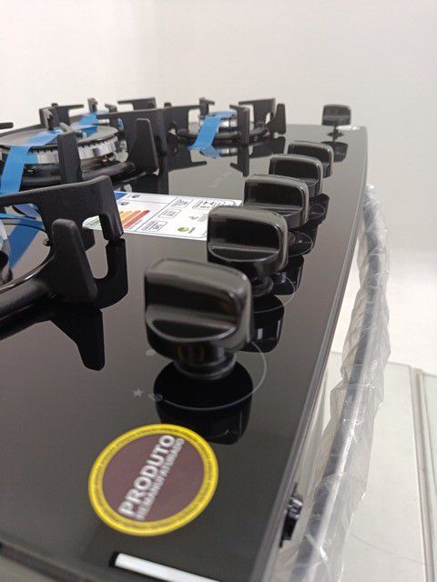 FOGAO ATLAS 5 BOCAS COM MESA DE VIDRO AGILE U