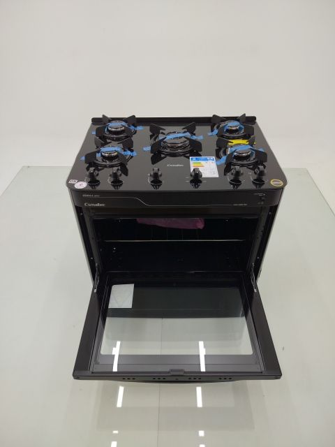 FOGAO ESMALTEC PEROLA GLASS 5 BOCAS MESA DE V