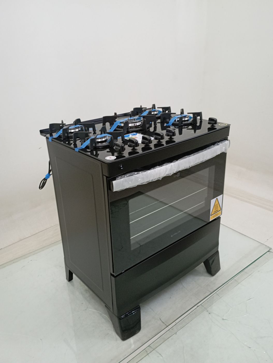 FOGAO ATLAS 5 BOCAS COM MESA DE VIDRO AGILE U