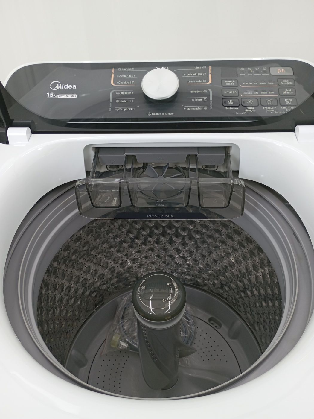 LAVADORA MIDEA LAVADORA TOP LOAD 15KG - BRANC