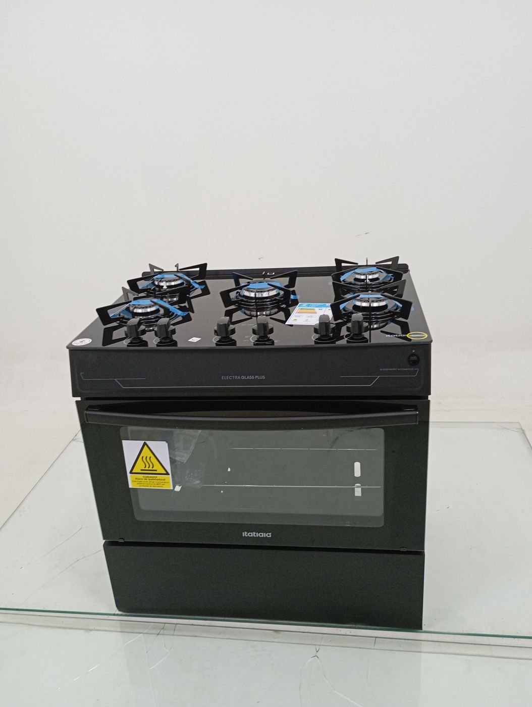FOGAO ITATIAIA 5 BOCAS ELECTRA GLASS PLUS - P