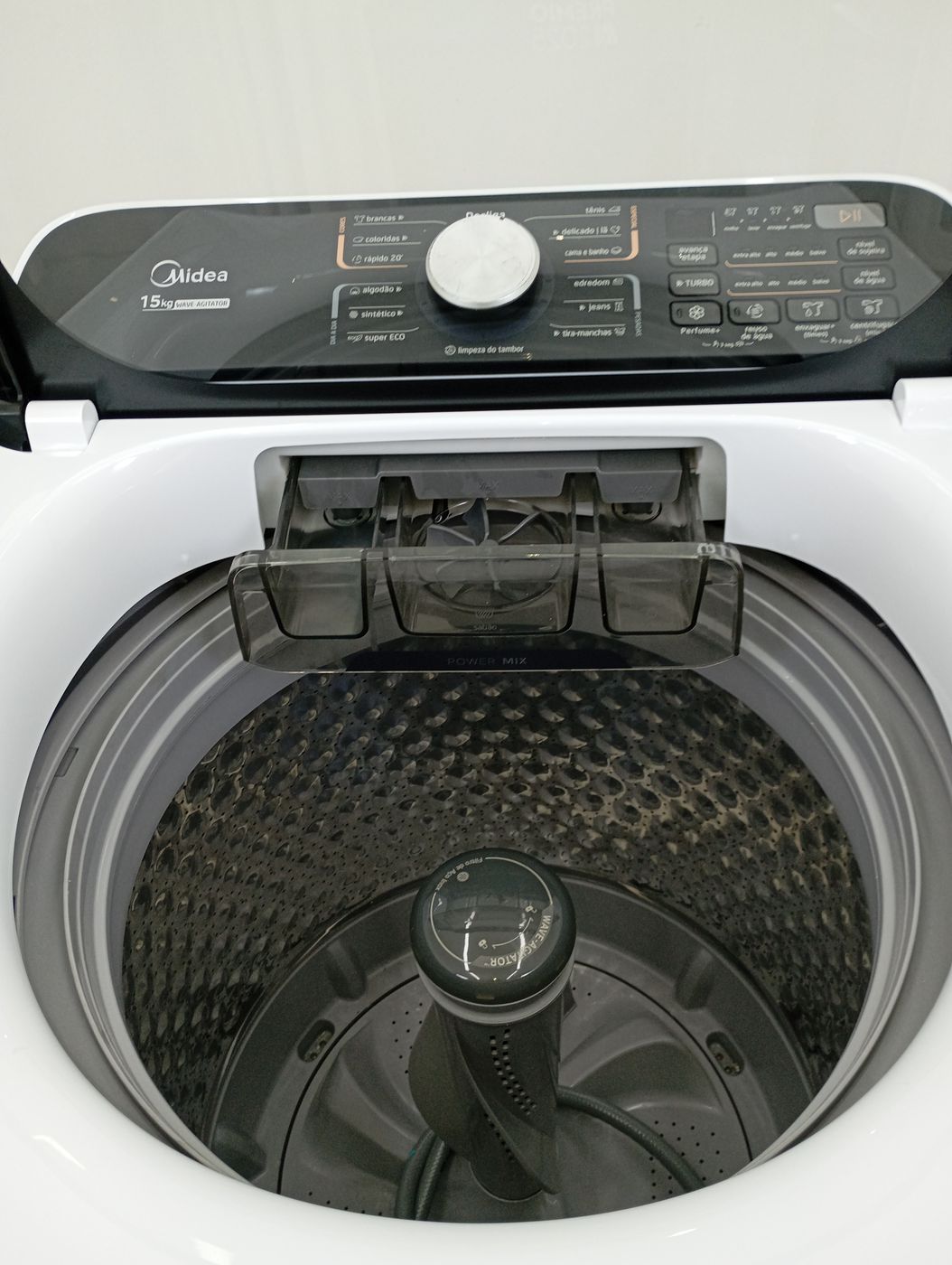LAVADORA MIDEA LAVADORA TOP LOAD 15KG - BRANC