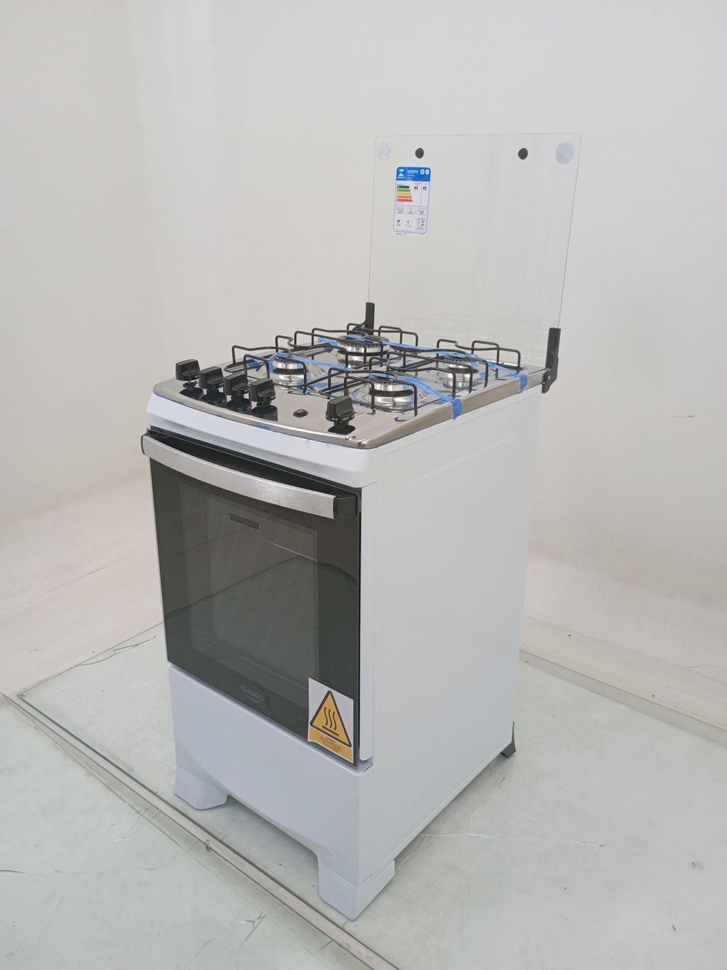 FOGAO ATLAS 4 BOCAS SUMPRE MESA INOX - BRANCO