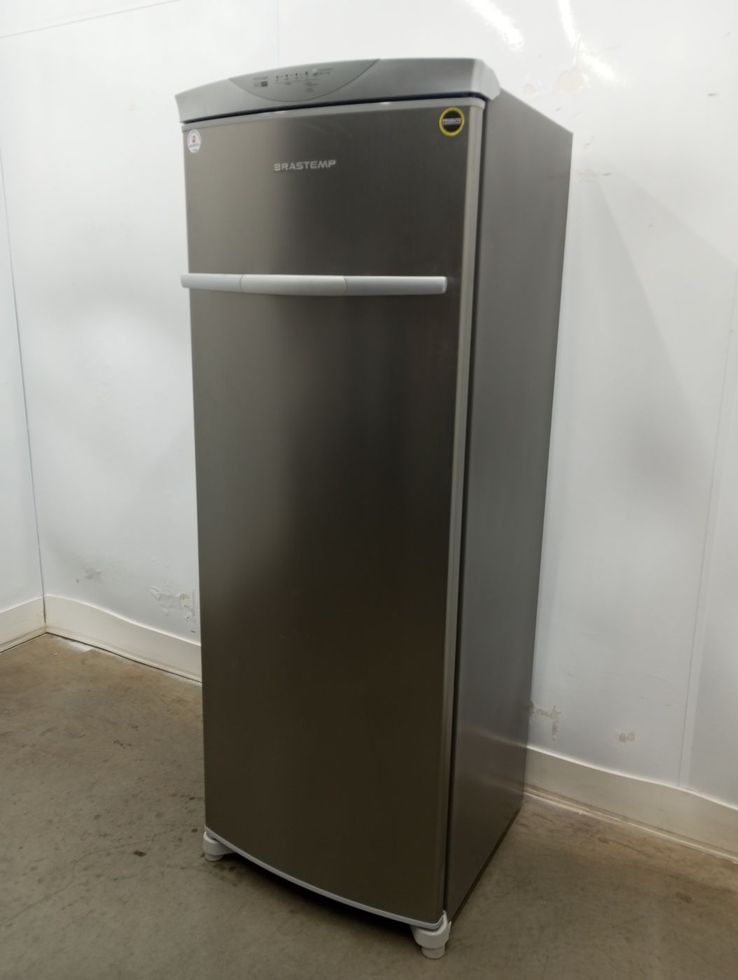 Freezer Brastemp 228l Vertical Flex Frost Free 1 Porta Inox TudoBônus