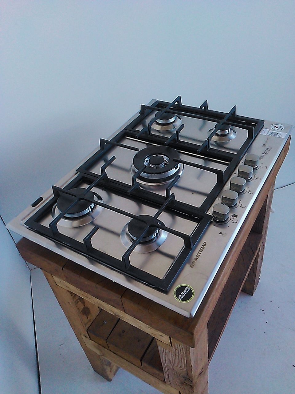 FOGÃO MESA A GAS 5 BOCAS 75CM BRASTEMP