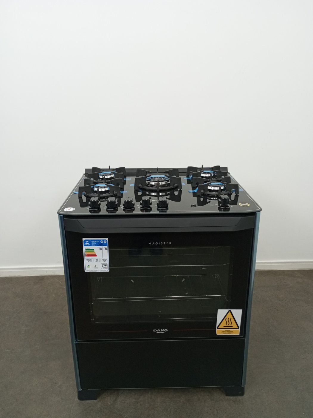 FOGAO DAKO 5 BOCAS MESA DE VIDRO MAGISTER - P